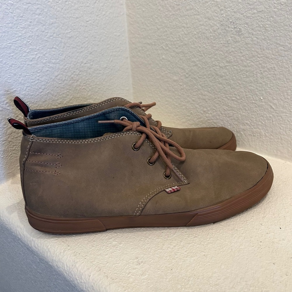 Ben Sherman Mens Brown Faux Suede Chukka Desert Boots Sneakers Brown Size 10